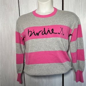 Loft Pink and  Gray Sweater size M